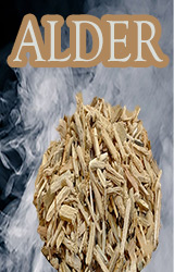 Our Eastern Alder Grande Sapore®- with its deep rich color but mild in its smoky flavor! What a great wood for smoking  fish and delicate foods!