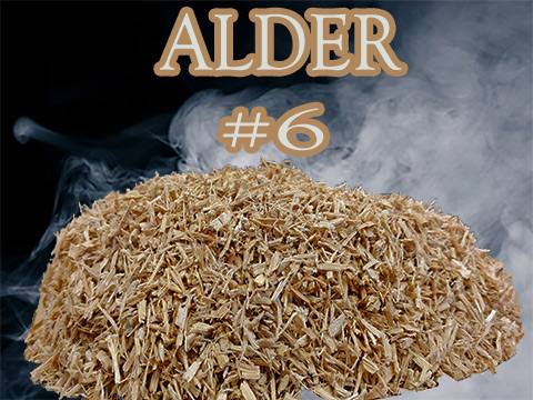 Alder Minuto®- no 6 is a smoker wood chip  ranging in sizes  ge 3 mm and le 4mm.  What a great wood for smoking  fish and delicate foods!
