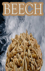 Our Eastern Beech Grande Sapore® has a deep color  and crushes into larger pieces. but with a light smoky flavor and colors the food pinkish!