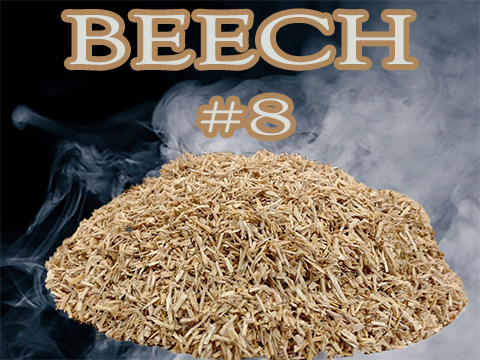 Our Eastern Beech Minuto®  no 8 dices into pieces ranging  from 2mm and le 3 mm This smaller sized smoker wood  chips packs great smoky flavor! 