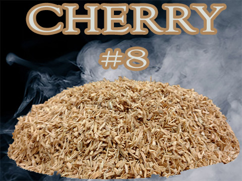 Our Wild Cherry Minuto® no 8 dices into consistent size smoker wood chips ranging from ge 2 mm and le 3 mm.  infuses a consistent smoke flavor. 