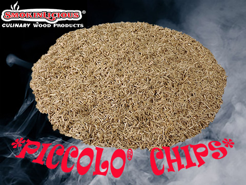 Piccolo® are the smallestdiced chips these are screen sizes 10 and 11.&nbsp; These smaller chips are perfect for hand held smokers!