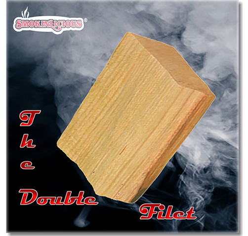 Our double filet wood chunk is cut from the heartwood of the tree and is approxiimately 3&nbsp; by 4" by 2".&nbsp; These are&nbsp; bark free!