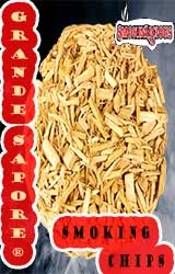 Grande Sapore wood chips are “crushed” not diced which produces their irregular shapes.  