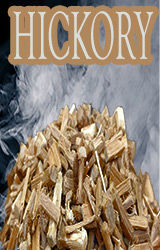 Our Hickory Grande Sapore® has the usual darker tone to it for the hearter and nutty smokye flavor. This is a little beefer size smoker chips.