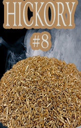 Our Hickory Minuto® no 8 dices into pieces ranging from ge 2mm and le 3mm.  The Hickory species produces a nice smoker wood chip in this size.