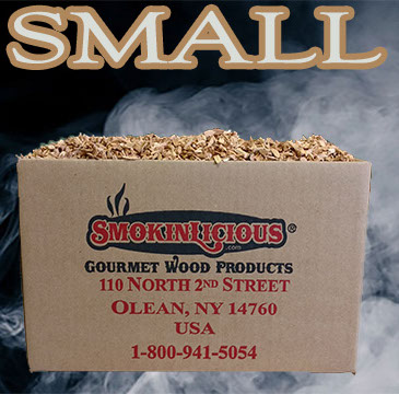 Small Piccolo® is a quarter cube with your selection of species and size smoker chip. This is a lot of smoker chips and great for a restaurant!