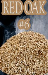 Our Red Oak Minuto® no 6 are beefy pieces ranging from ge 3 mm and le 4 mm. Red Oak provides a nice smoky flavor between too mild and strong!