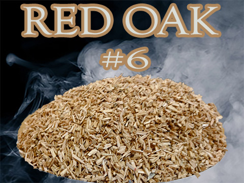 Our Red Oak Minuto® no 6 are beefy pieces ranging from ge 3 mm and le 4 mm. Red Oak provides  a nice smoky flavor between too mild and strong!