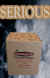 Our Minuto® serious box is a cubic foot of great smoker wood chips for the “serious” smoker!   This is a lot of great smoky flavor! 