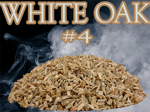 Our White Oak Minuto® no 4 dices into pieces ranging from ge 4mm and le 5 mm. Its reddish color provides a light hue to the smoky coloring. 