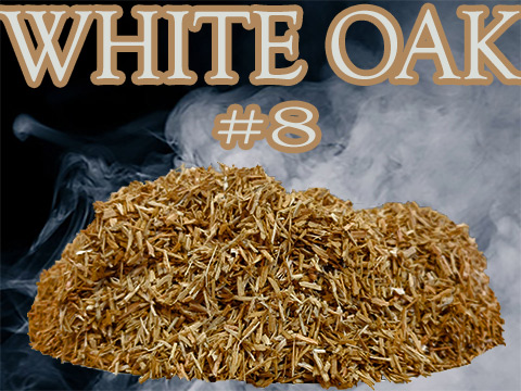 Our White Oak Minuto®  no 8 dices into pieces ranging from ge 2mm and le 3mm. These little smoker wood pieces pack great smoke production! 