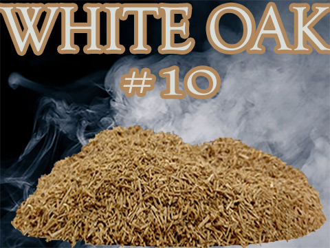 Our White Oak Piccolo® no 10 dices into pieces ranging from ge 1mm and le 2mm. Its reddish color provides a light hue to the smoky coloring. 